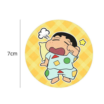 Anti-Slip Crayon Shin-chan Car Cup Coasters Set Interior Pads
