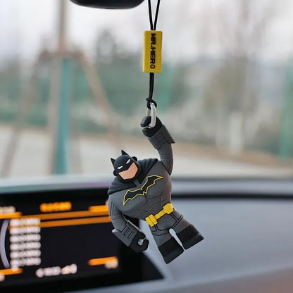 Batman/Superman & Spider-Man Car Rearview Mirror Ornament - Batman