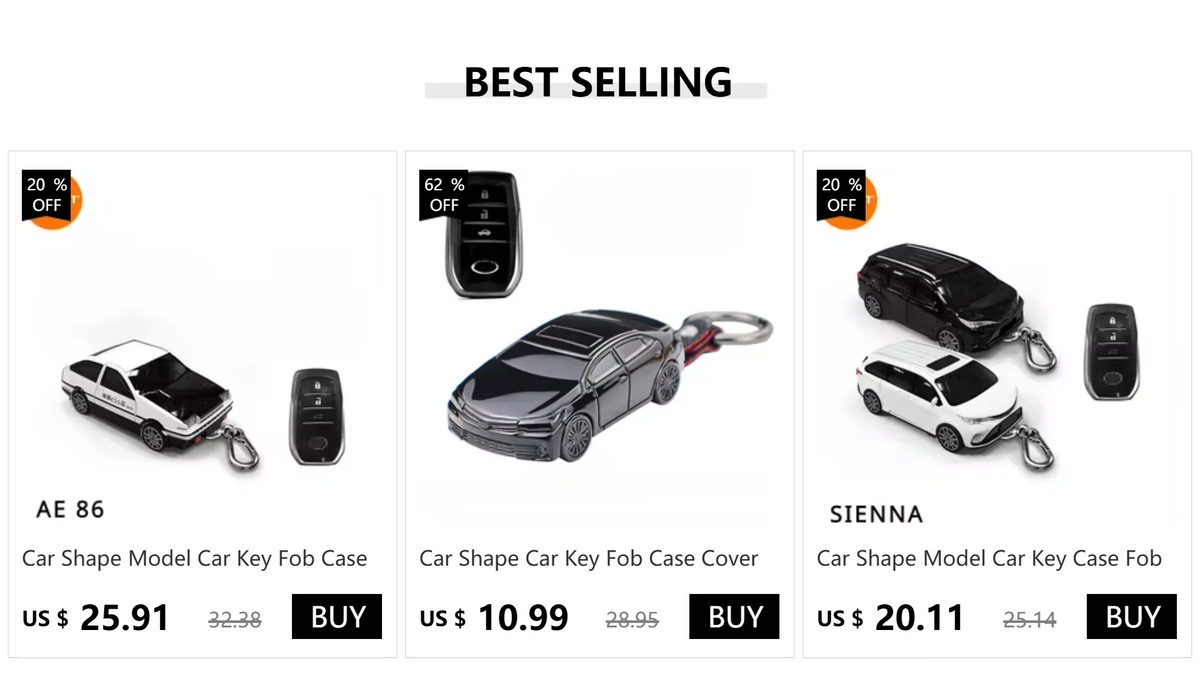 Toyota Car Key Fob Cover – Corolla, RAV4, Camry & More