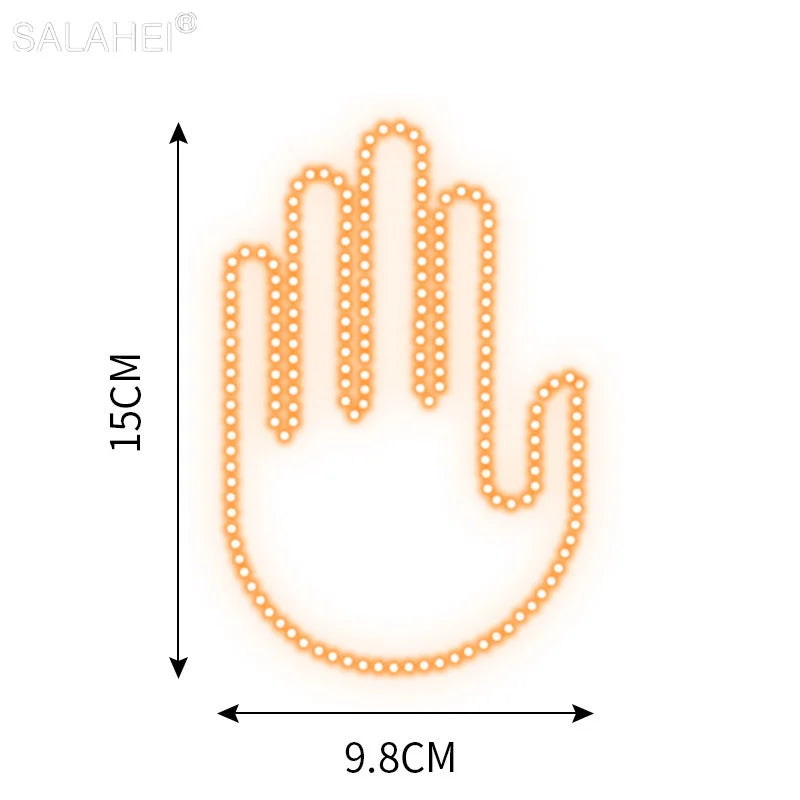 LED Finger Light with Remote for Car Rear Window