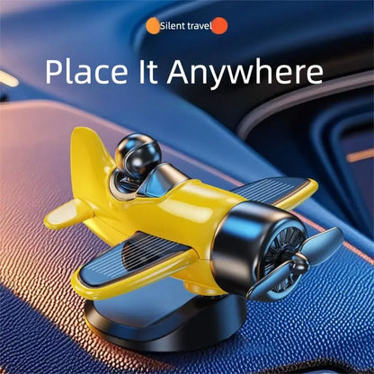 Solar Rotating Aeroplane Dashboard Ornament