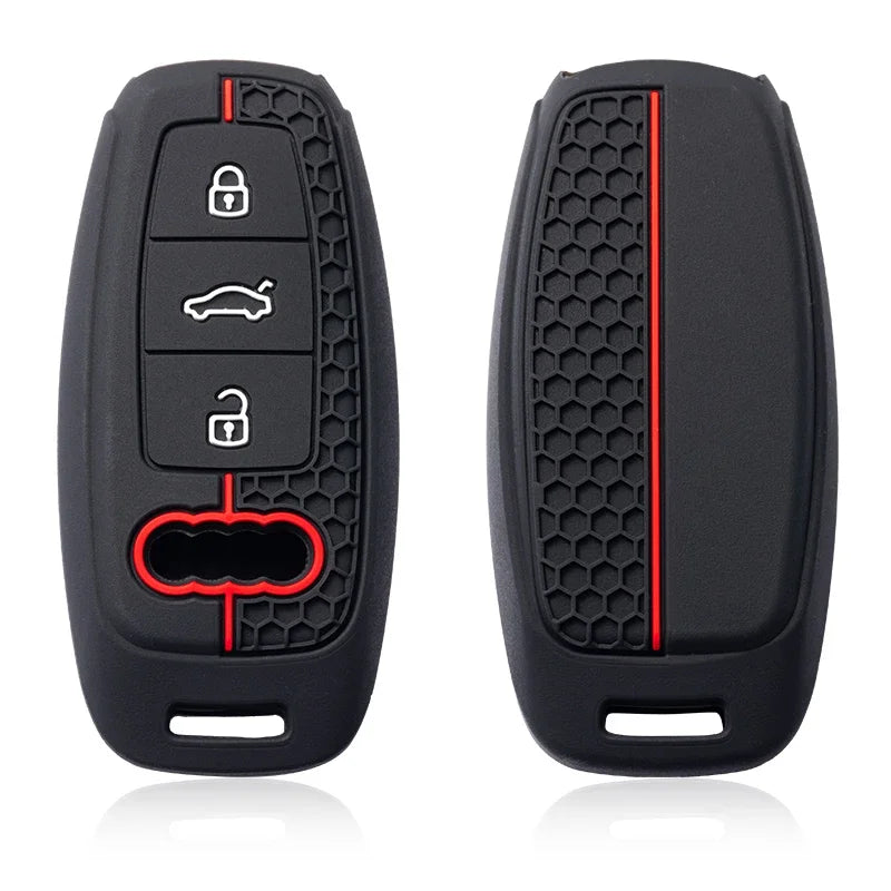 Audi Silicone Smart Key Case — A3 8Y, A6, A7, Q5, Q8, e-tron