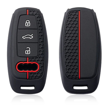 Audi Silicone Smart Key Case — A3 8Y, A6, A7, Q5, Q8, e-tron