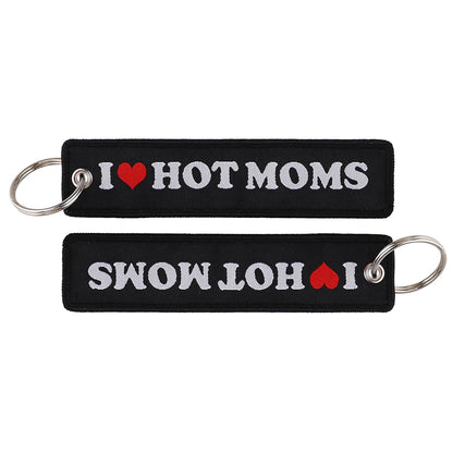 Embroidered Keys Tag Keychain - Personalized Key Identifier Fob