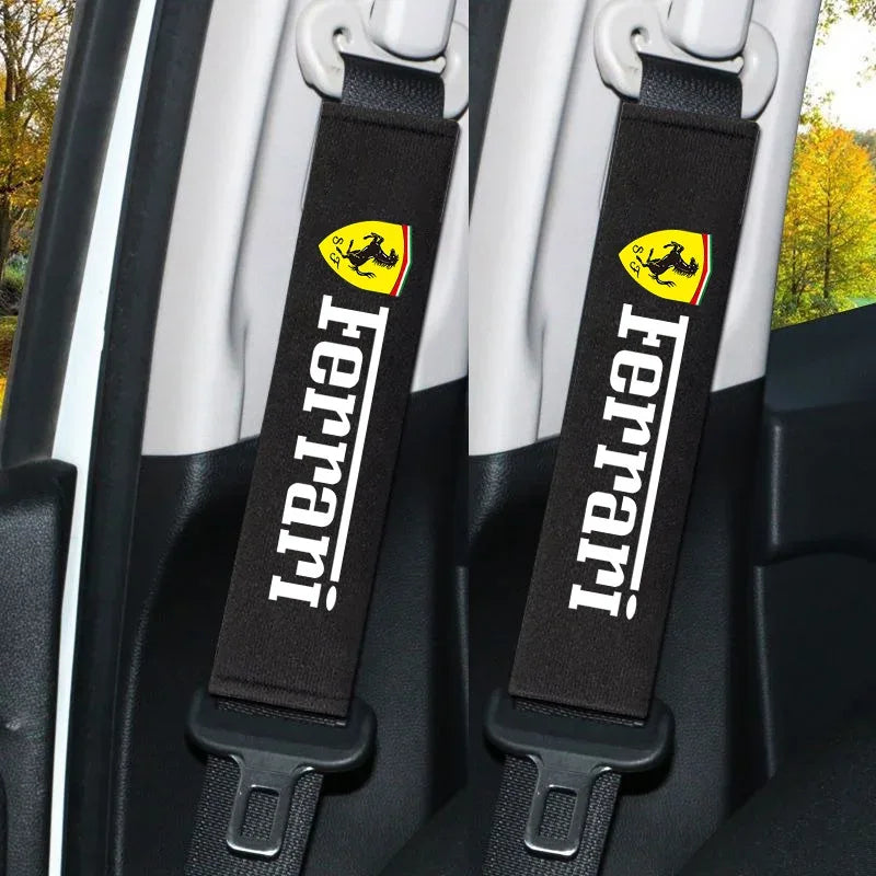 Ferrari Neck Pillow & Seat Belt Shoulder Pad - Seat Belt Cover-2pc