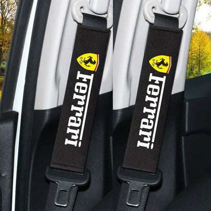 Ferrari Neck Pillow & Seat Belt Shoulder Pad - Seat Belt Cover-2pc
