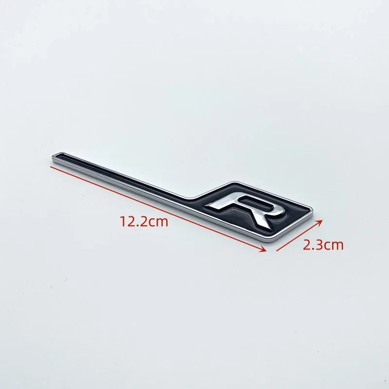 Mercedes GLS R Letters Badge - Black Silver R