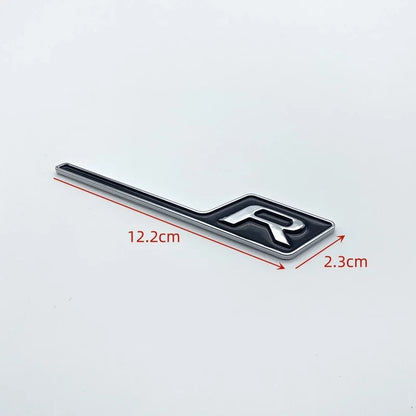 Mercedes GLS R Letters Badge - Black Silver R