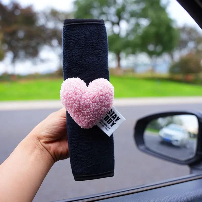 Love Heart Soft Seat Belt Cover Shoulder Pad Cushion