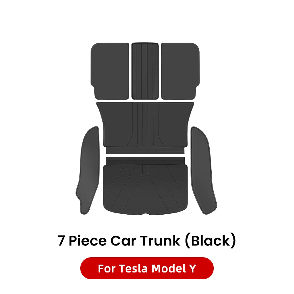 Tesla Model Y Juniper Leather Trunk Mat Waterproof Custom Liner