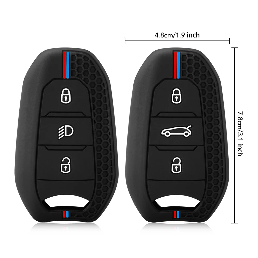 Peugeot & Citroen Silicone Key Cover — 3008, 308, C3, C4