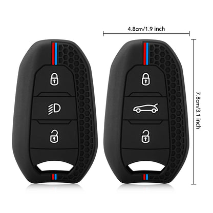 Peugeot & Citroen Silicone Key Cover — 3008, 308, C3, C4