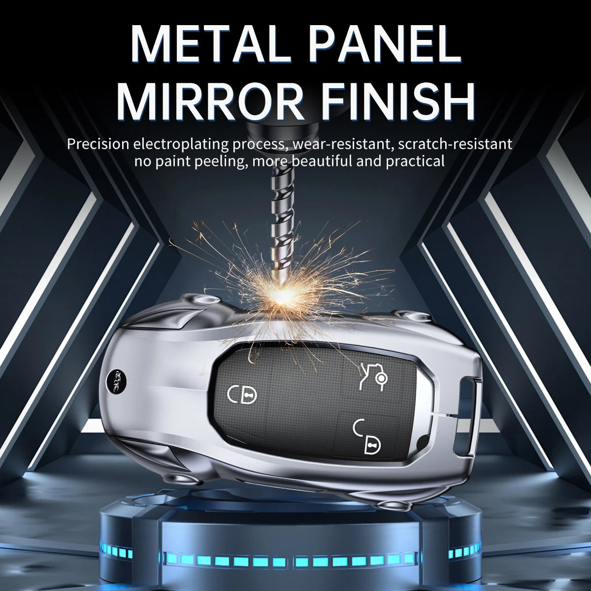 Mercedes-Benz Zinc Alloy Car Key Cover – A, C, E & S Class