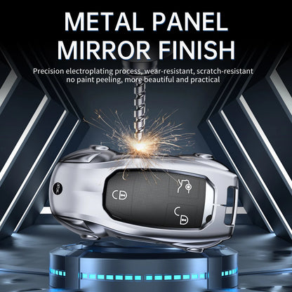 Mercedes-Benz Zinc Alloy Car Key Cover – A, C, E & S Class