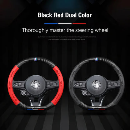 Alfa Romeo Steering Wheel Cover Giulietta Mito 159 Giulia Stelvio
