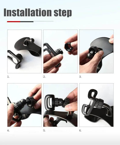 360° Rotatable Car Phone Holder – Universal Dashboard & Windshield Mount Stand - 