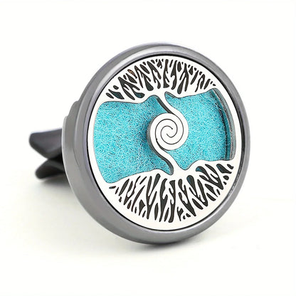 Refillable Car Air Freshener Vent Clip with 10 Pads - A