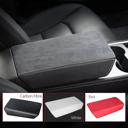 Tesla Model 3 & Model Y Armrest Cushion Cover - Black black line