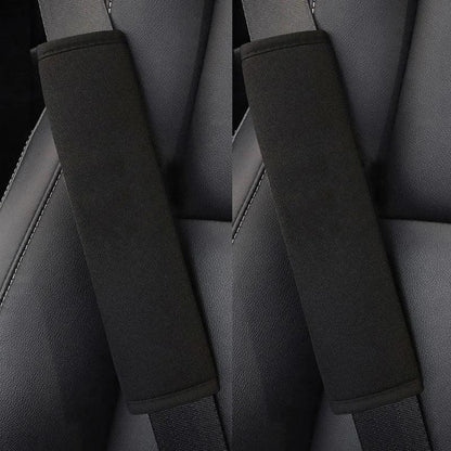 2pc Ice Silk Croissant Car Seat Belt Covers