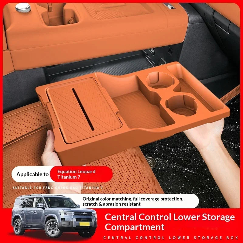 BYD Ti7 Lower Centre Console Silicone Storage Box
