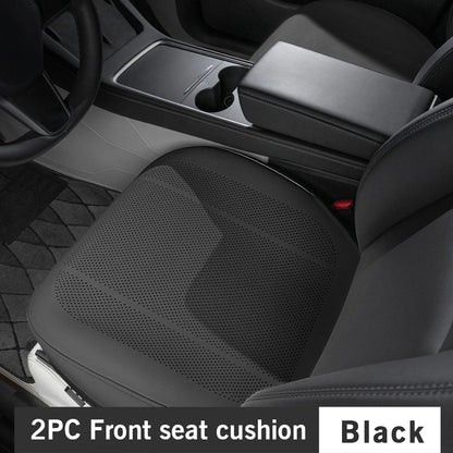 Tesla Car Seat Covers – Full Surround Nappa Leather, Breathable & Sweatproof All Seasons - 1PC White Front