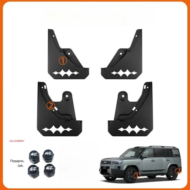 BYD Ti7 Mud Flap Set – Front and Rear Guards