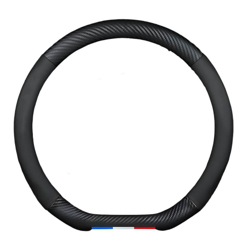 HAVAL Carbon Fiber Leather Steering Wheel Cover - Black
