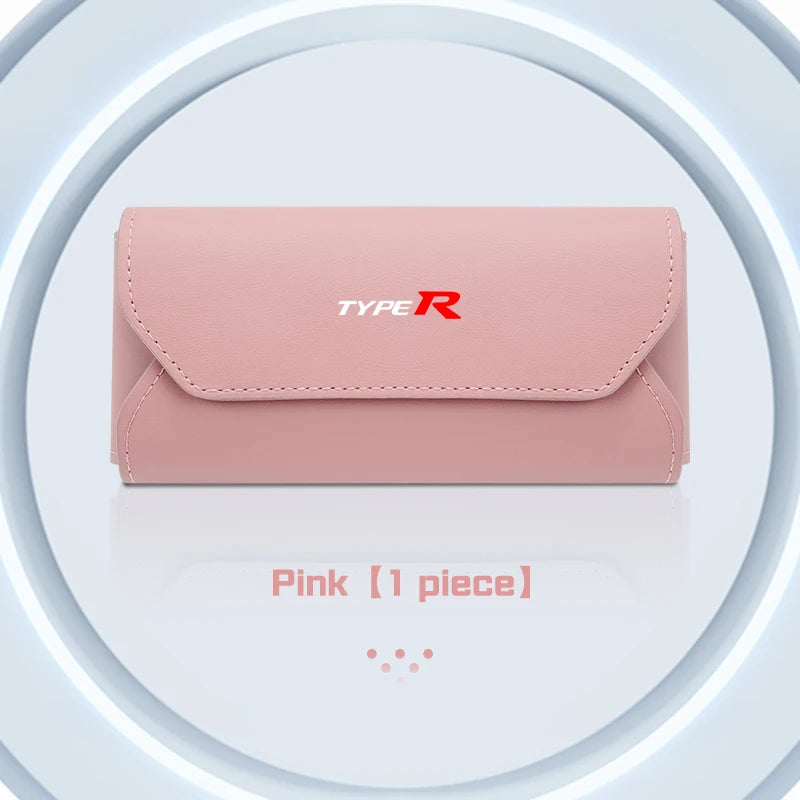 Honda Accord Civic CRV Magnetic Leather Glasses Case Holder