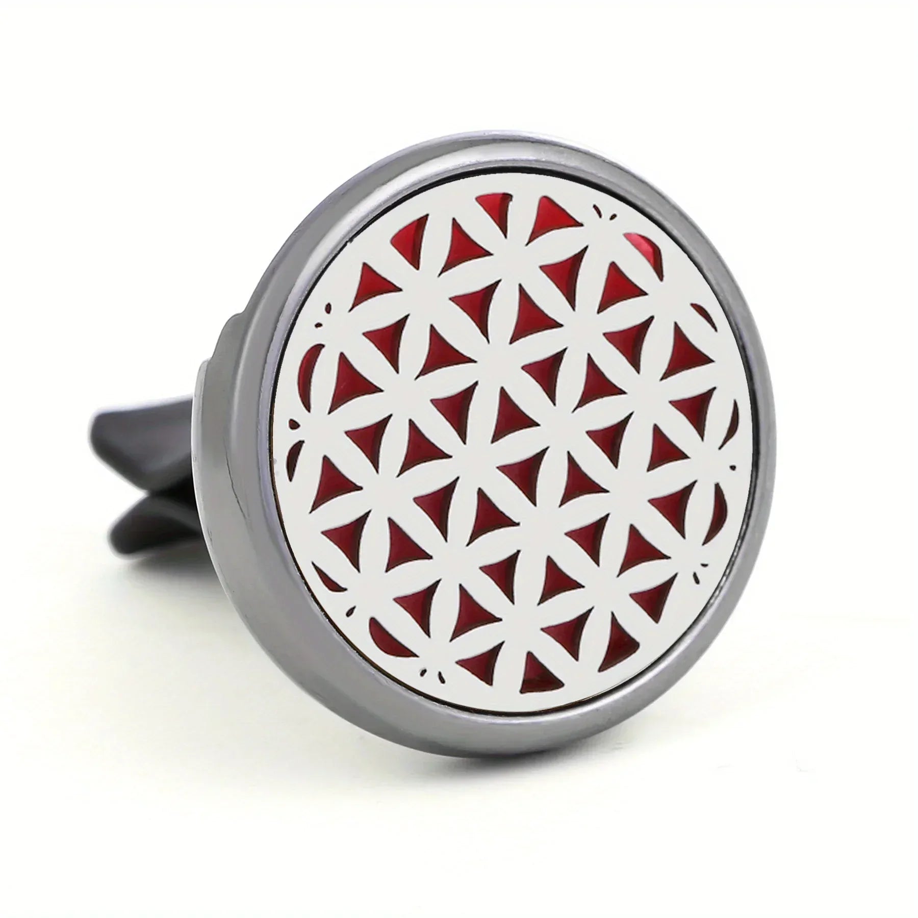 Refillable Car Air Freshener Vent Clip with 10 Pads - A