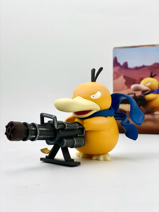 Pokemon Psyduck Gatling Gun Anime Figure