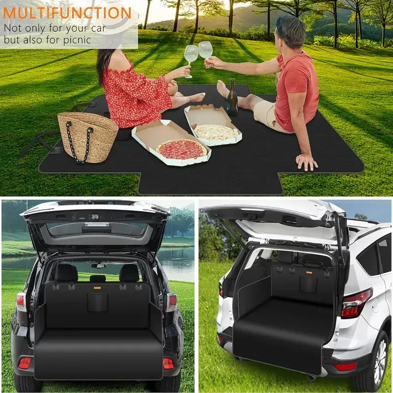 Universal Waterproof Dog Car Seat Cover - Trunk Mat Hammock Carrier - 