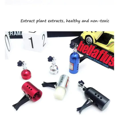 Turbo Car Air Freshener Aluminum Vent Clip Diffuser - A