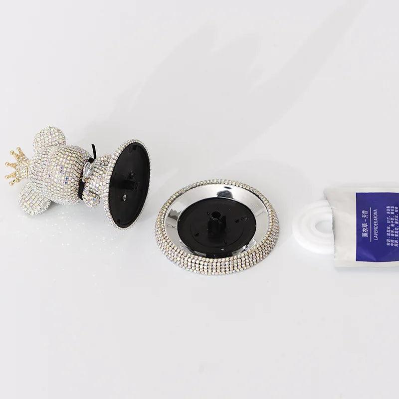 Luxury Pearl Beaded Anti-Slip Dashboard Mat Silicone Car Phone Holder