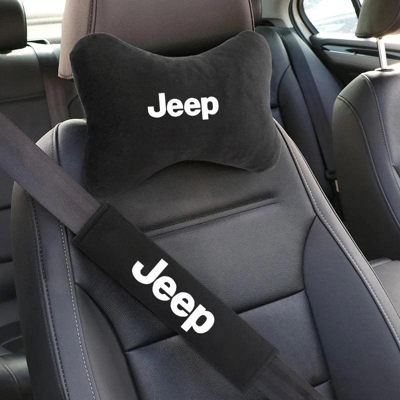 Jeep Neck Pillow & Seat Belt Shoulder Pad - 2PCS Seat Belt Pad