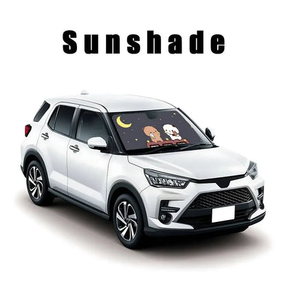 Bubu Dudu Universal Car Sunshade Windscreen Folding Visor Cover - F