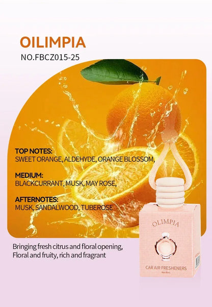 Pink Hanging Car Air Freshener Perfume Pendant - Oilimpia