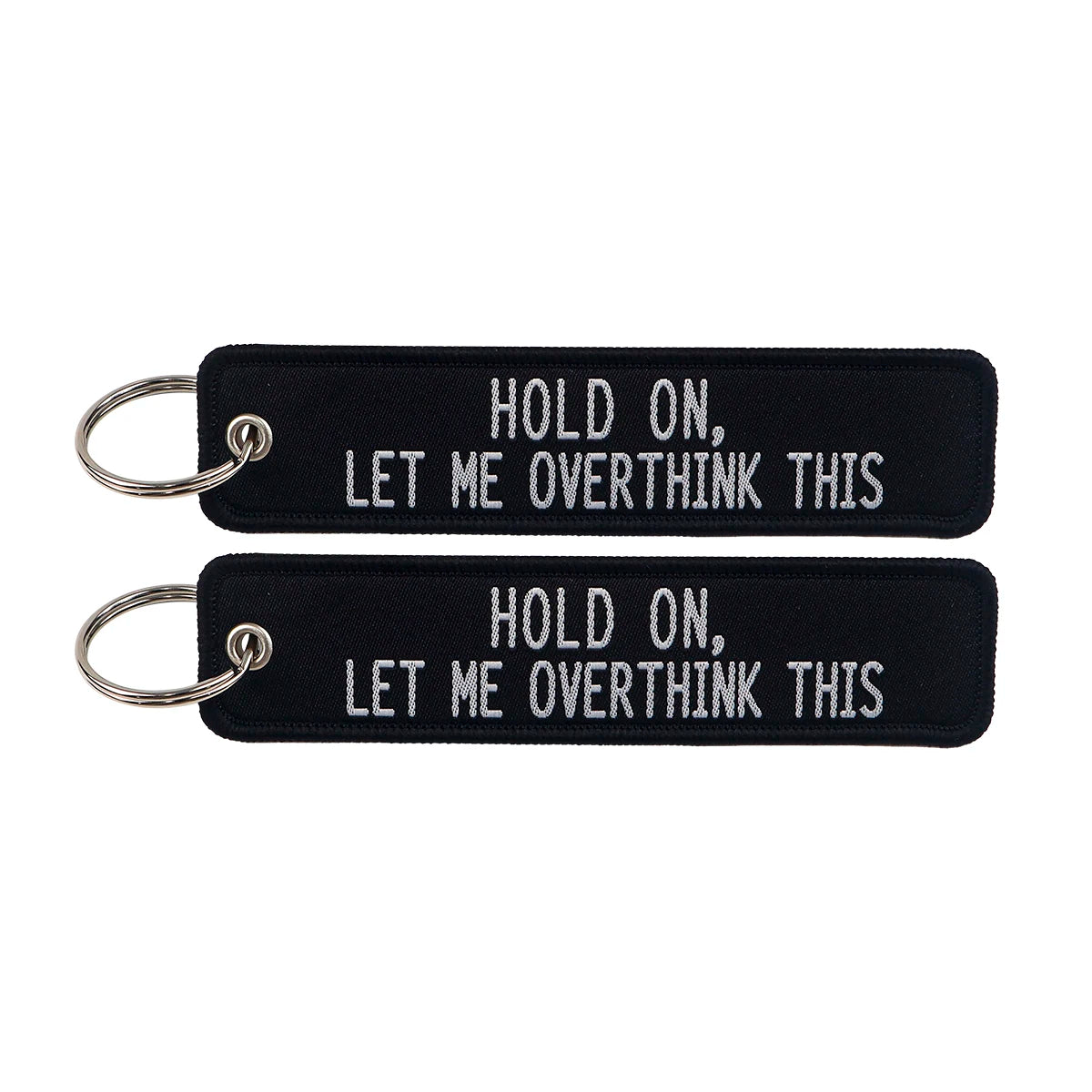 Embroidered Keys Tag Keychain - Personalized Key Identifier Fob