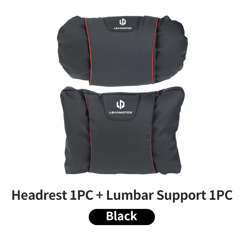 Leapmotor Car Seat Headrest & Lumbar Support Pillow Set