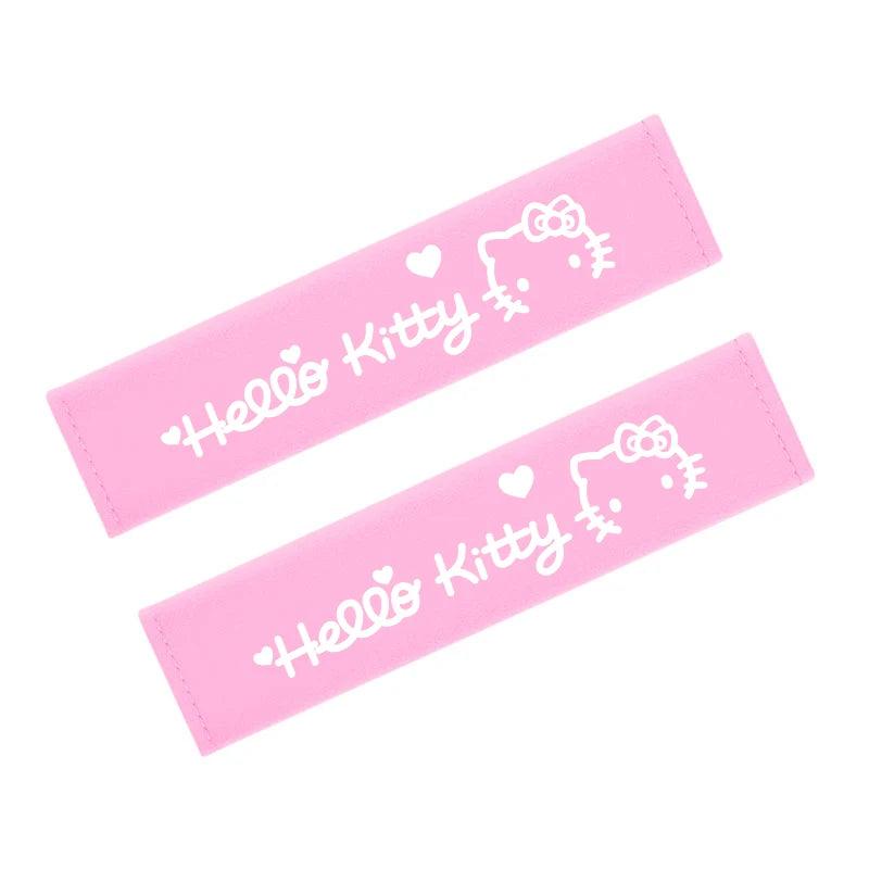 Hello Kitty Bilbelte Skulderpute - Myk tegneserie Bil Sikkerhetstrekk