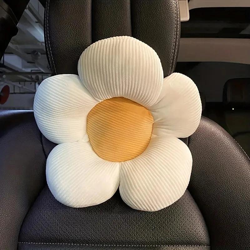 Sunflower Car Neck Pillow - Cartoon Headrest Support Cushion
