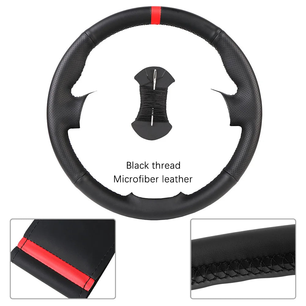Renault and Dacia Stitch-On Steering Wheel Cover - Black Thread (Type B)