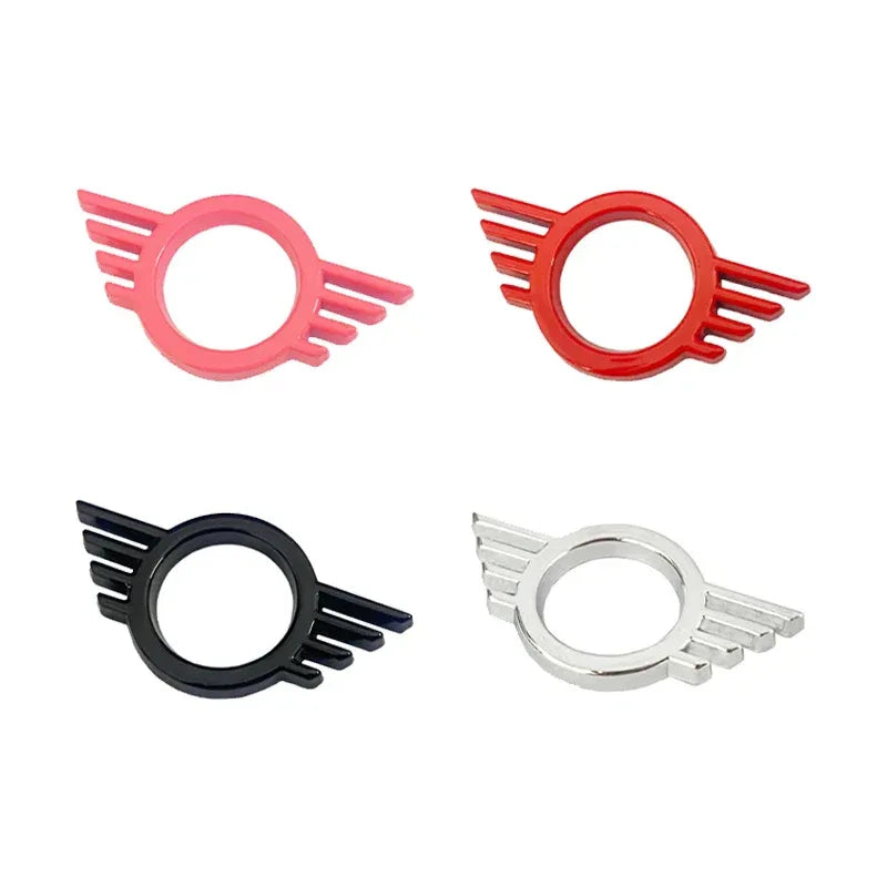 For MINI ONE Cooper S JCW R55 R56 R61 F54 F55 F56 F57 F60 Countryman Car Door Button Decoration Sticker Modification Accessories - red