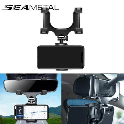 Rearview Mirror Phone Holder – 360° Adjustable - 