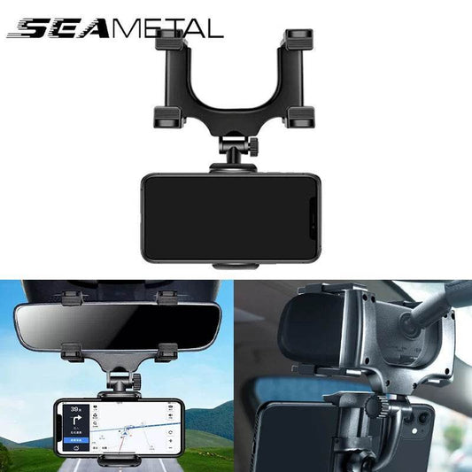 Rearview Mirror Phone Holder – 360° Adjustable - 