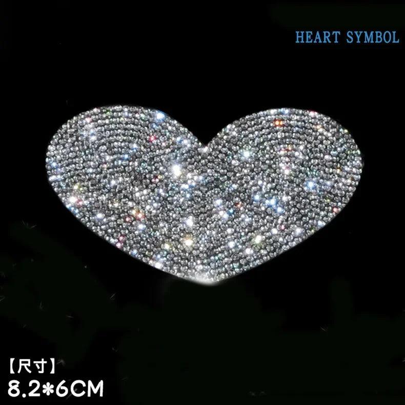 Bling Diamond Crystal Car Stickers Anti-Scratch Rhinestone Decals