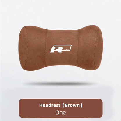 VW Suede Car Headrest Pillow