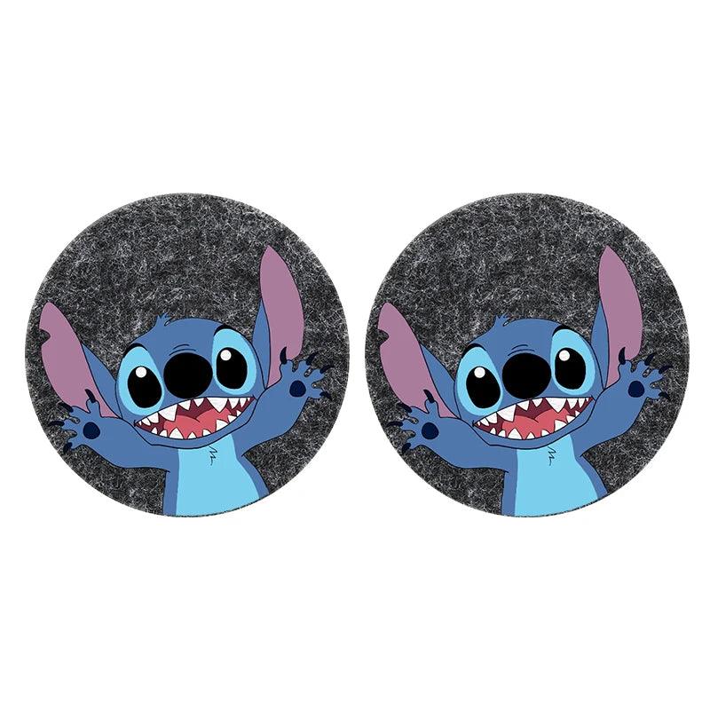 Stitch 3D Anti-Slip Car Cup Holder Coaster Cartoon Auto Interior