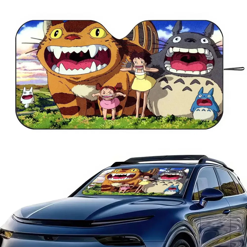 Studio Ghibli Totoro Car Windshield Sunshade - UV Protection Visor - D