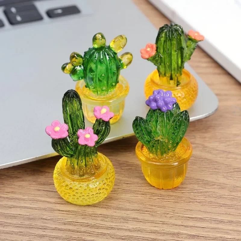 Mini Cactus Car Dashboard Ornament