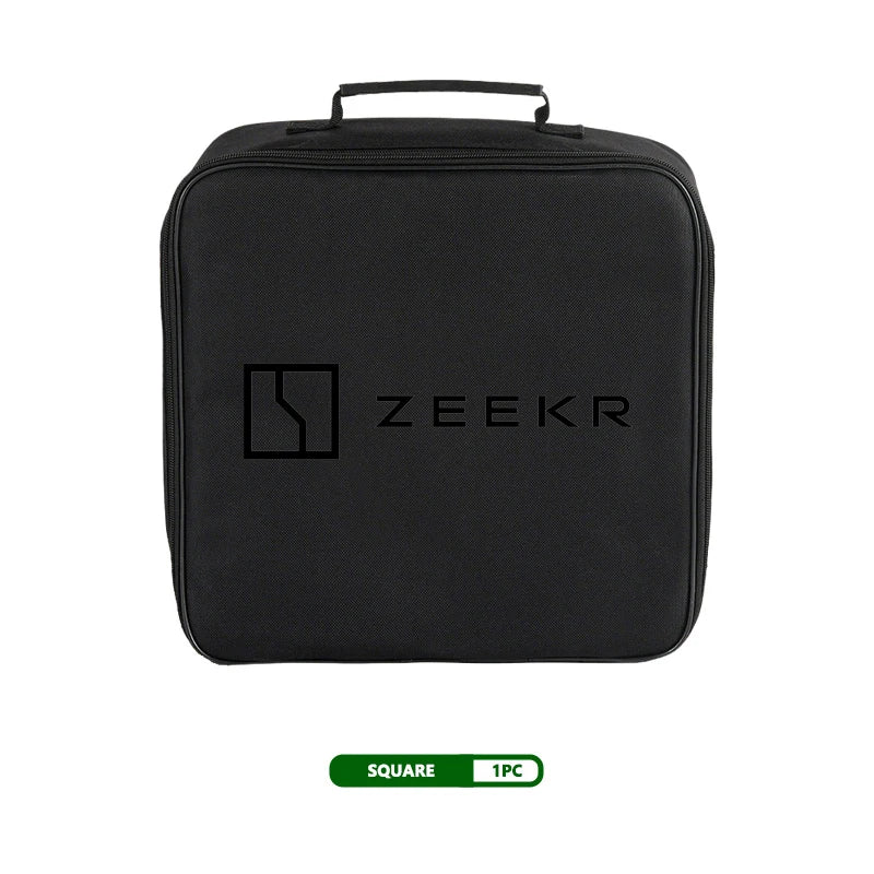 Waterproof Zeekr EV Charging Cable Storage Organizer Bag – top view